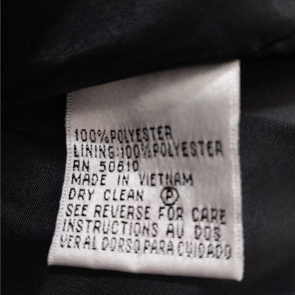 LE SUIT SEPARATES! SLEEK, LUXURIOUS BLACK 3 BUTTON FRONT JACKET, BLAZER! SZ 24W - Picture 9 of 10